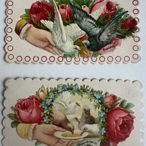 1880s Victorian calling cards